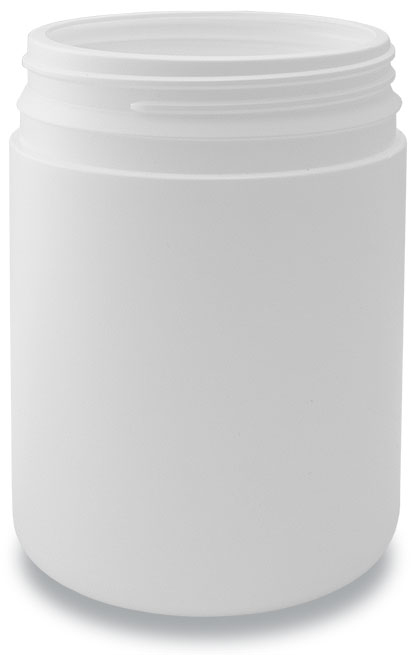 500-83 TE Round Jar White