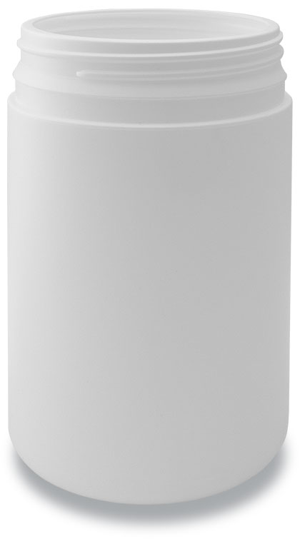 600-83 TE Round Jar White