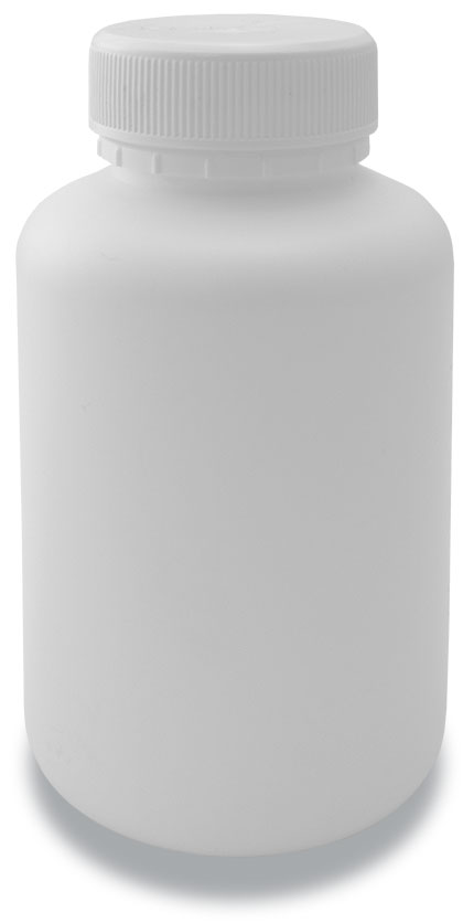 275-40 Tablet Bottle White + 40mm Plain Cap White