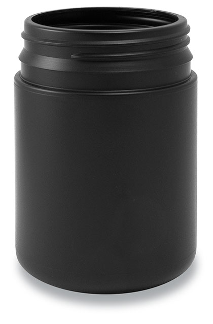 260-63 TE Round Jar Black