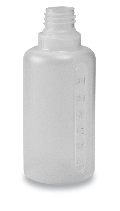 30-15 Dropper Bottle Clear + Nozzle & Cap