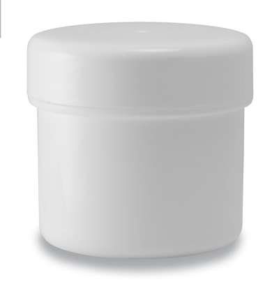 50g Pot and Lid White