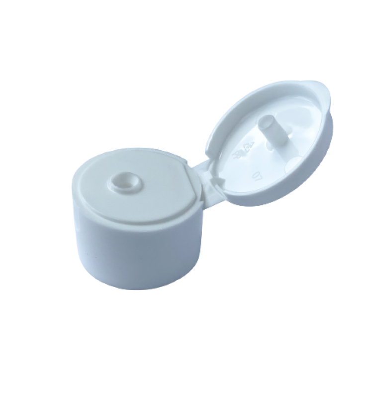 28mm Smooth Fliptop Cap White