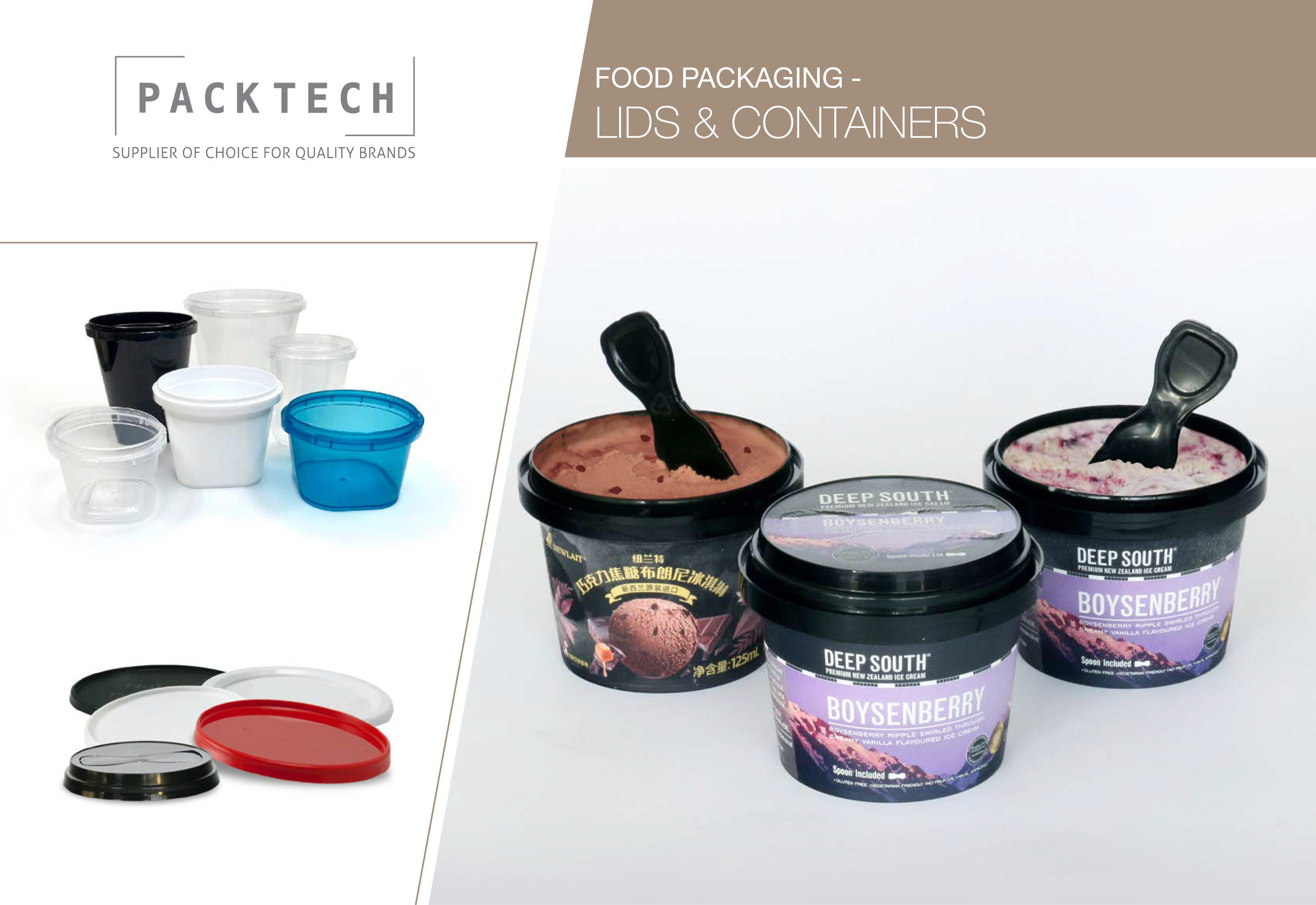 Food packaging brochure